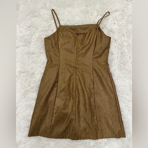 NWT Oak + Fork python print mini dress| size M - Picture 3 of 5